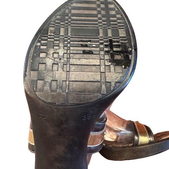 Boutique brown and gold heels - size 8.5 - Picture 3 of 8